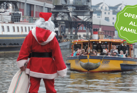 Father Christmas on The Harbourside